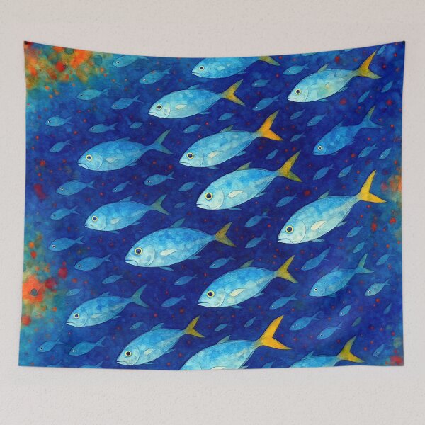 Item preview, Blue Depths and Golden Tails designed and sold by ChrisButler.