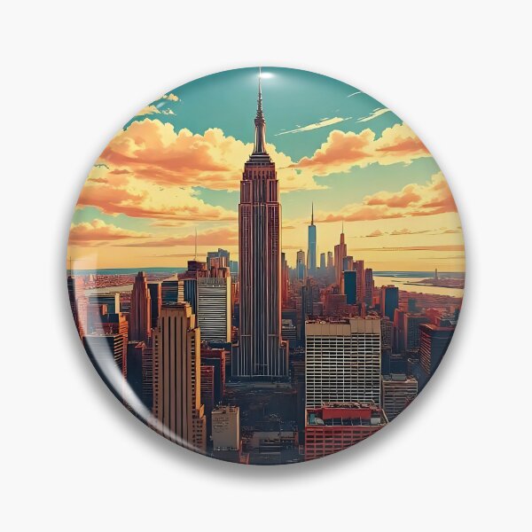 Item preview, New York Manhattan City Poster designed and sold by FestivityFinds.
