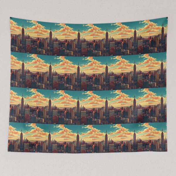 Item preview, New York Manhattan City Poster designed and sold by FestivityFinds.