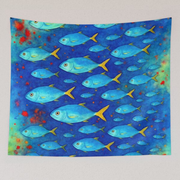 Item preview, Blue Depths and Golden Tails 2 designed and sold by ChrisButler.