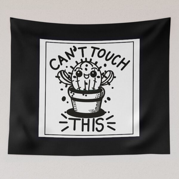 Item preview, Funny Cactus Pun – Can’t Touch This Kawaii Plant Design for Sass, Self-Care, and Spikey Vibes designed and sold by JW3164..