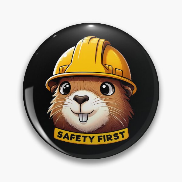 Item preview, Capibara Safety First designed and sold by Funny Vintage Stickers And T-Shirts.