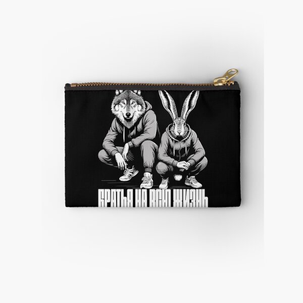 Item preview, Russian Squat Slavs Hare and Wolf Brothers Gift designed and sold by Pineapple-Tree.