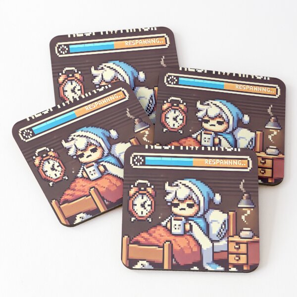 Item preview, Respawn. Retry. Refill Coffee – Rough Morning Activated designed and sold by GalenaDeco.