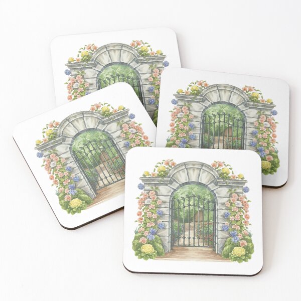 Item preview, Watercolor floral gateway designed and sold by ariaayuzawa.