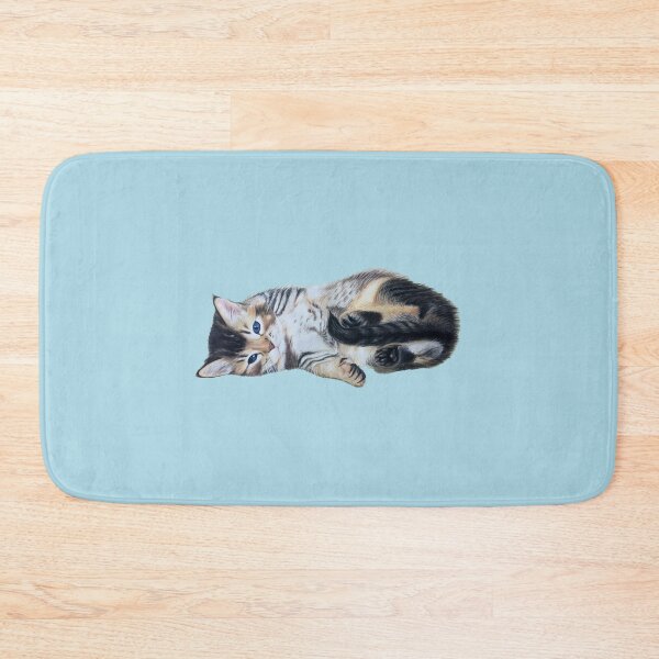 Item preview, Little Kitten (blue) designed and sold by SandraWarmerdam.