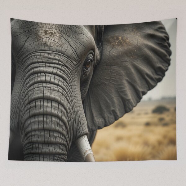 Item preview,  close-up view of an elephant designed and sold by InezPhotography.