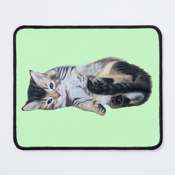Item preview, Little Kitten (green) designed and sold by SandraWarmerdam.