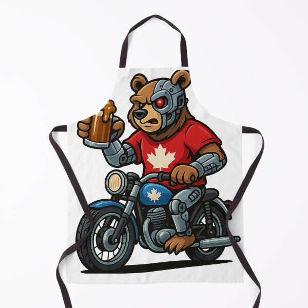 Item preview, Canadian biker bear designed and sold by Pshemo_ComArt.