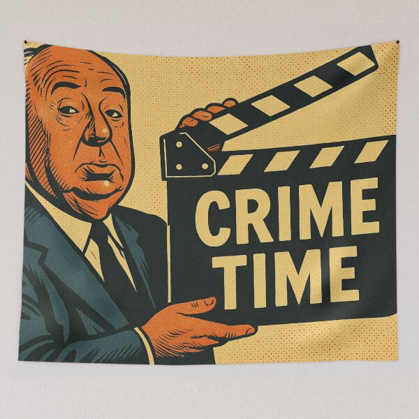 Item preview, Alfred Hitchcock, Crime Time designed and sold by Mauswohn.
