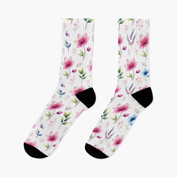 Item preview, Retro watercolor poppy flower Garden  designed and sold by Charmy Design.