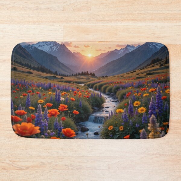 Item preview, vibrant meadow filled with colorful wildflowers designed and sold by InezPhotography.