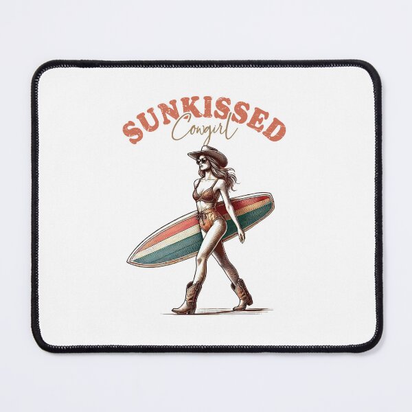Item preview, Sunkissed Cowgirl | Sexy Western Babe with Surfboard – Coastal Cowgirl Summer Vibes designed and sold by Cowgirl Sister 12.