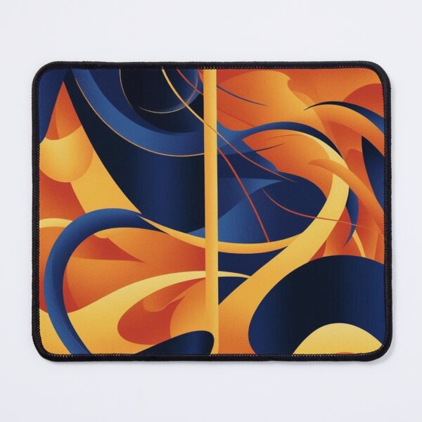 Item preview, Abstract 3D illustration in Blue and Yellow designed and sold by PeggyMacStudio.