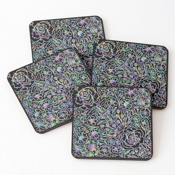 Item preview, #3 Colourful Floral Zentangle Pattern Holographic designed and sold by Chloe Lopez.