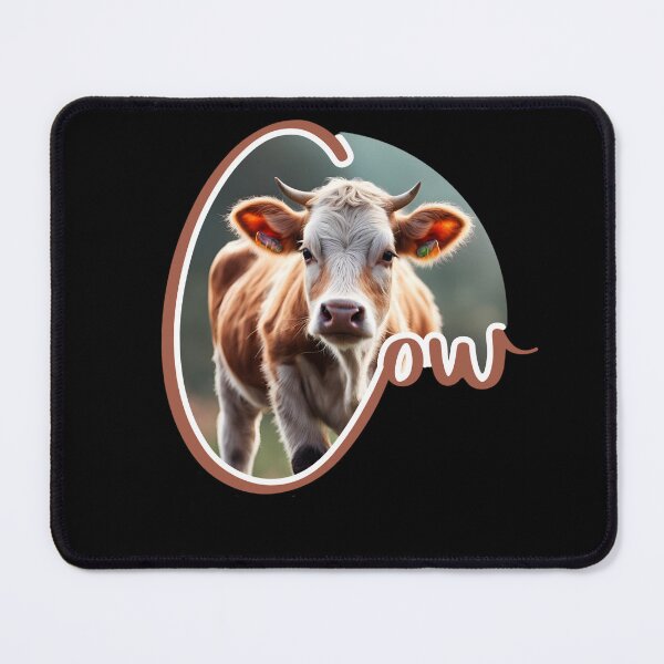Item preview, Cute Cow Typography Design – Adorable Farm Animal Art designed and sold by VanPaintShop.