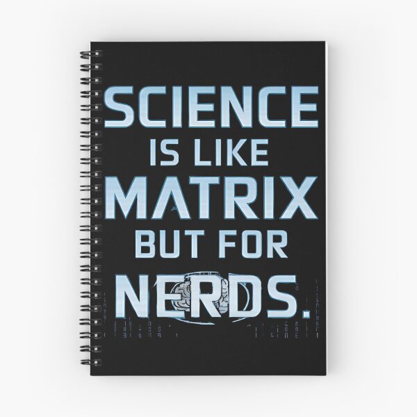 Item preview, Science Is Like the Matrix – Geeky Sci-Fi Thought Design designed and sold by Evolved Ape.