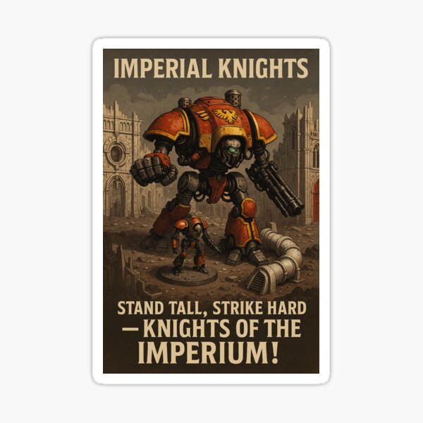 Vista previa del artículo con la obra «Caballeros Imperiales – El Puño Aplastante del Imperio», diseñado y vendido por adiim84.