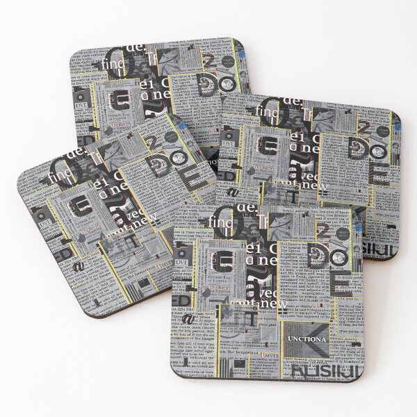 Item preview, Typographic pattern #3 designed and sold by Kaleidoscope Print.