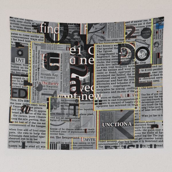 Item preview, Typographic pattern #3 designed and sold by Kaleidoscope Print.