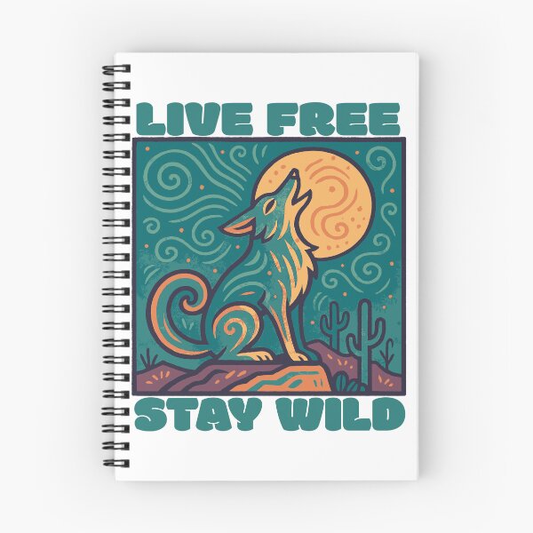Item preview, Live Free Stay Wild Coyote designed and sold by alw951.