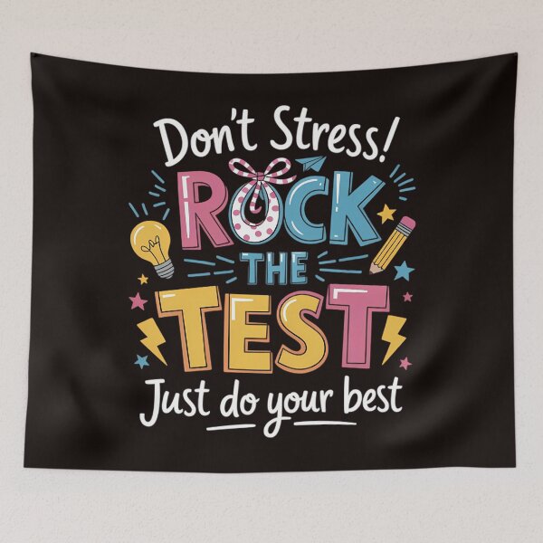 Item preview, Test Day Rock The Test Don't Stress Do Your Best Teacher designed and sold by MAKOPOKOShop.