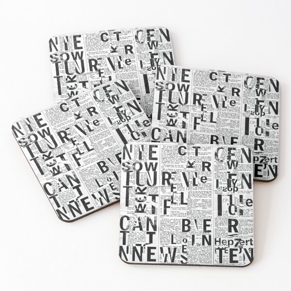 Item preview, Typographic pattern #4 designed and sold by Kaleidoscope Print.