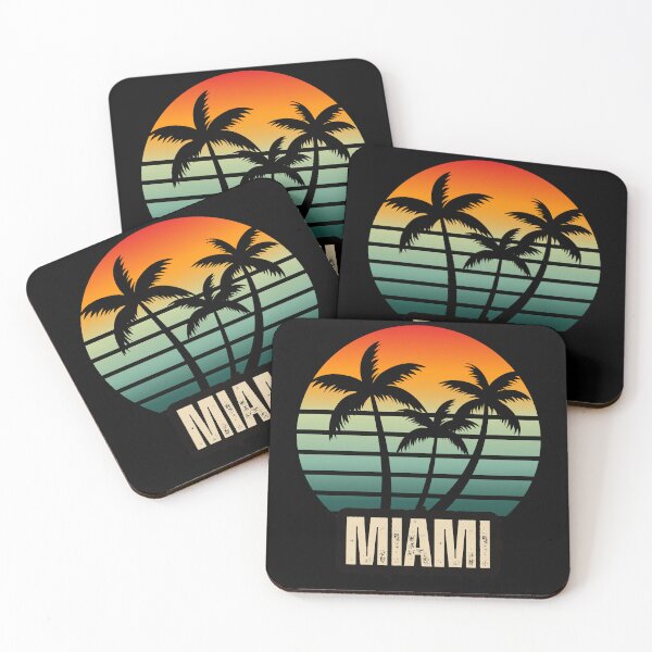 Item preview, Miami Palm Sunset Emblem designed and sold by ZiaZZ.