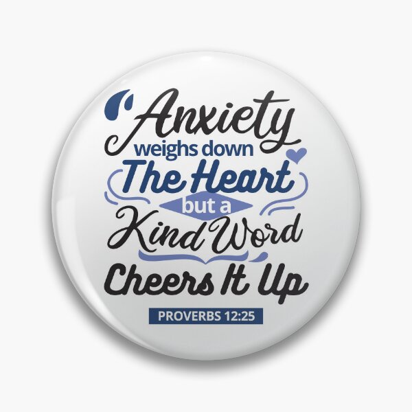 Item preview, Proverbs 12:25 Bible Verse – Kind Word Uplifts the Heart designed and sold by FlinArt.