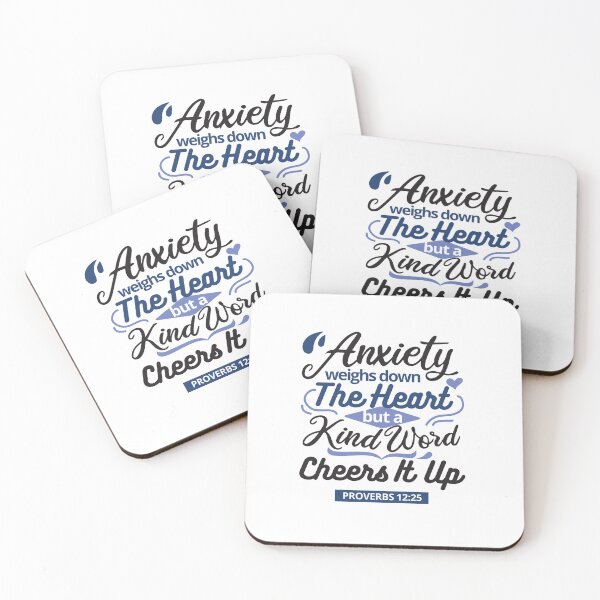 Item preview, Proverbs 12:25 Bible Verse – Kind Word Uplifts the Heart designed and sold by FlinArt.