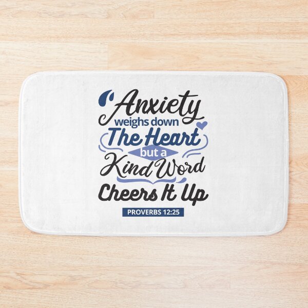 Item preview, Proverbs 12:25 Bible Verse – Kind Word Uplifts the Heart designed and sold by FlinArt.
