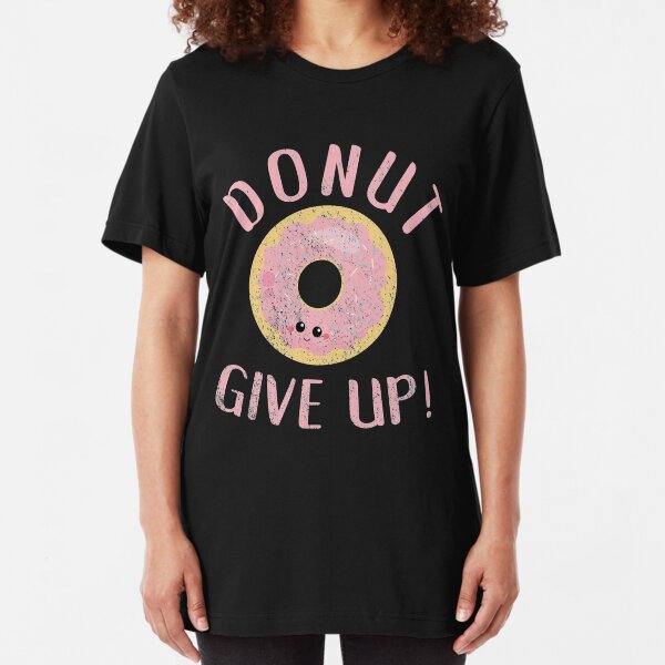 Girls T-Shirt Donut Worry Be Happy Smiling Panda With Doughnuts Kids Boys