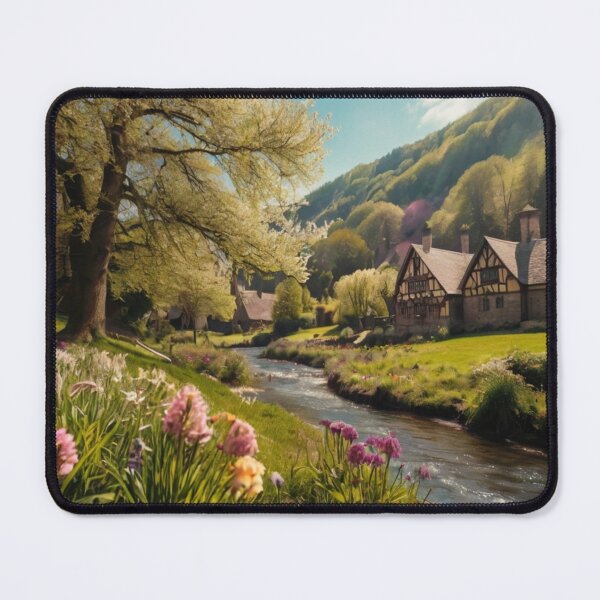 Item preview, Golden Blossoms in the Magical Riverside Village designed and sold by BlareBlare.