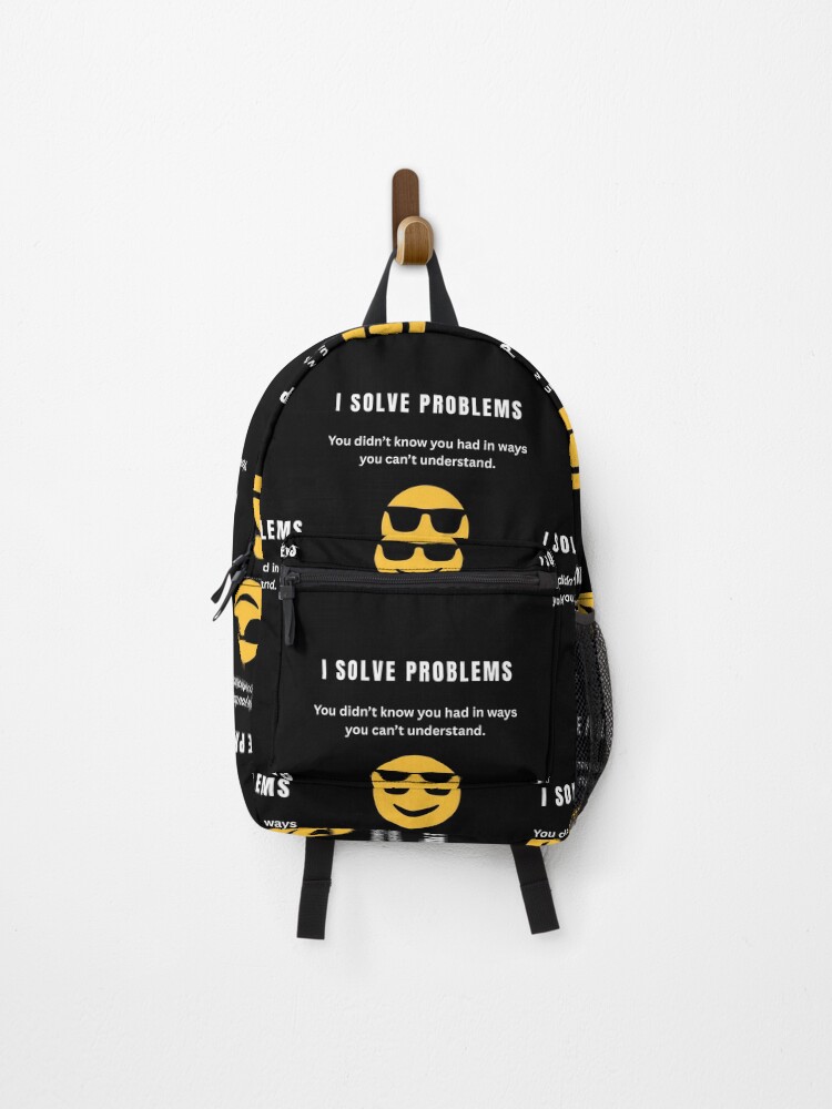 Thumbnail 1 of 3, Backpack, Humour Problem Solver Tshirts designed and sold by AlienTechs.