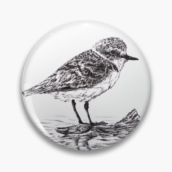 Item preview, Little ringed plover - coastal bird designed and sold by Vic94.