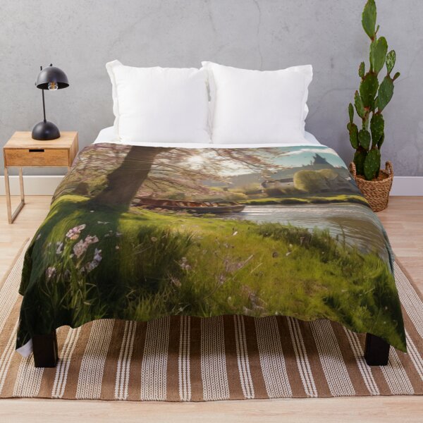 Item preview, Enchanted Morning in the Village by the River designed and sold by BlareBlare.