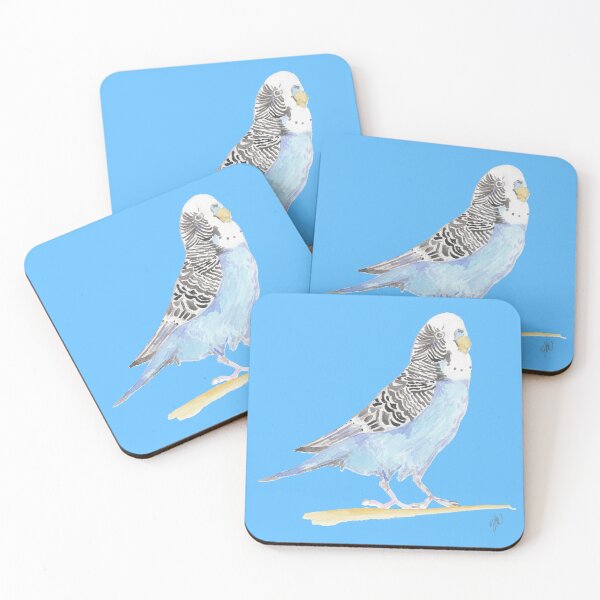 Item preview, Budgerigar Budgie Handpainted Watercolour designed and sold by Studio Lisa Jayne.