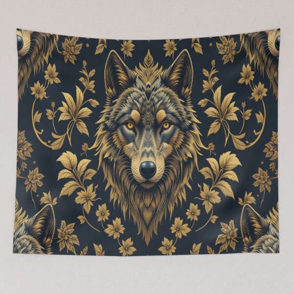 Item preview, symmetrical pattern wolfs face designed and sold by InezPhotography.
