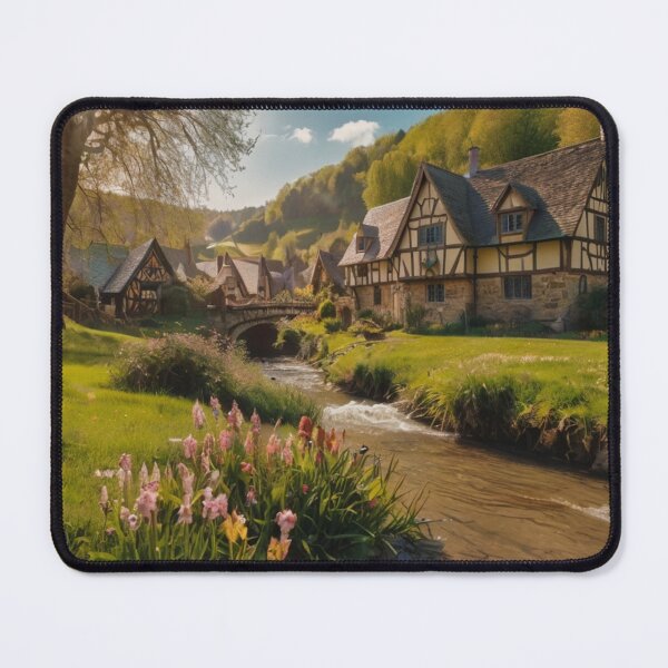Item preview, The River’s Song in a Blooming Enchanted Village designed and sold by BlareBlare.