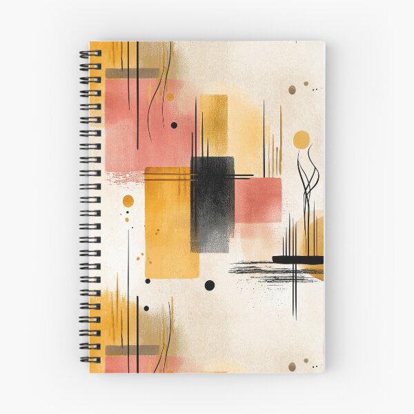 Item preview, Zen Abstract Rhythm – Warm Coral and Ochre Minimalist Pattern designed and sold by Moisky Patterns.
