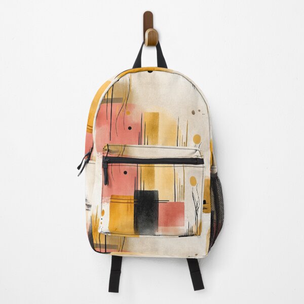 Item preview, Zen Abstract Rhythm – Warm Coral and Ochre Minimalist Pattern designed and sold by Moisky Patterns.