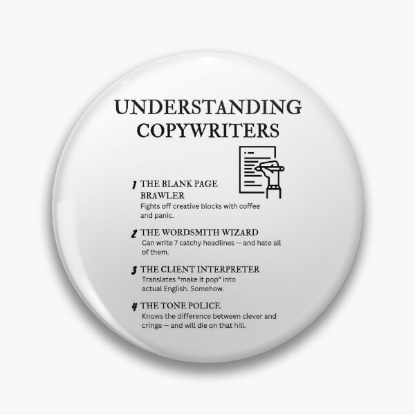 Item preview, Understanding Copywriters – Funny Creative Job Quotes for Writers & Marketers designed and sold by PsyFlow35.