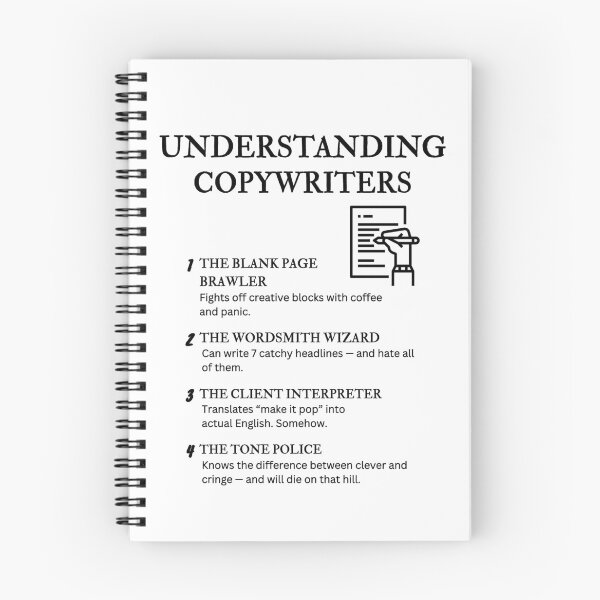 Item preview, Understanding Copywriters – Funny Creative Job Quotes for Writers & Marketers designed and sold by PsyFlow35.