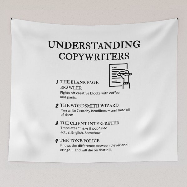 Item preview, Understanding Copywriters – Funny Creative Job Quotes for Writers & Marketers designed and sold by PsyFlow35.