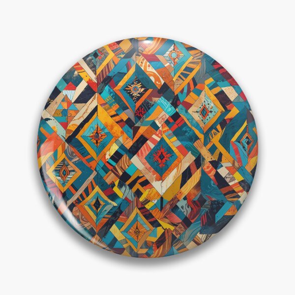 Item preview, Colorful tribal-inspired abstract design designed and sold by CoolPixels.