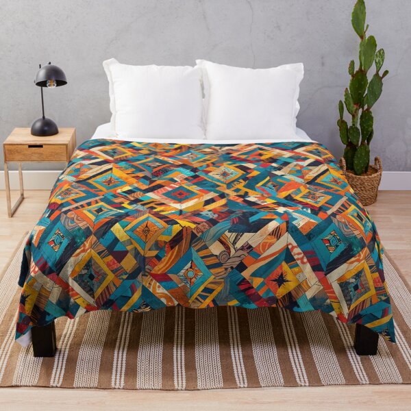 Item preview, Colorful tribal-inspired abstract design designed and sold by CoolPixels.