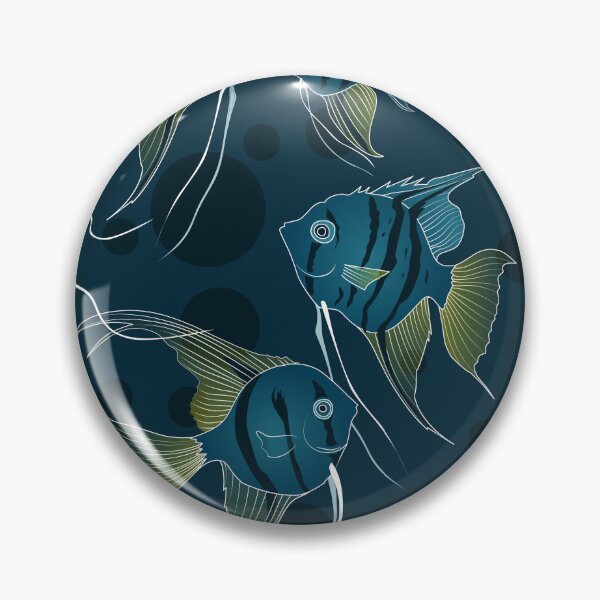Item preview, angelfish - dark teal designed and sold by kobyakov.