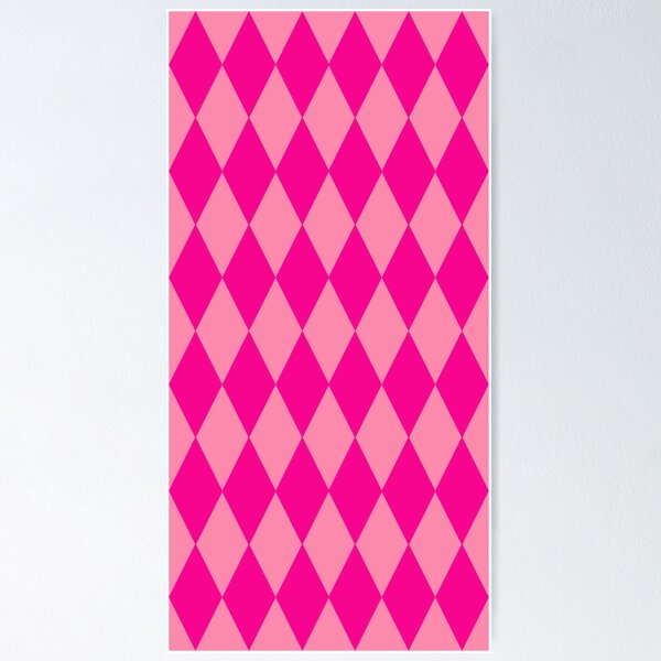 Item preview, Pink and Hot Pink Harlequin Diamonds Pattern Design  designed and sold by PatternTitan.