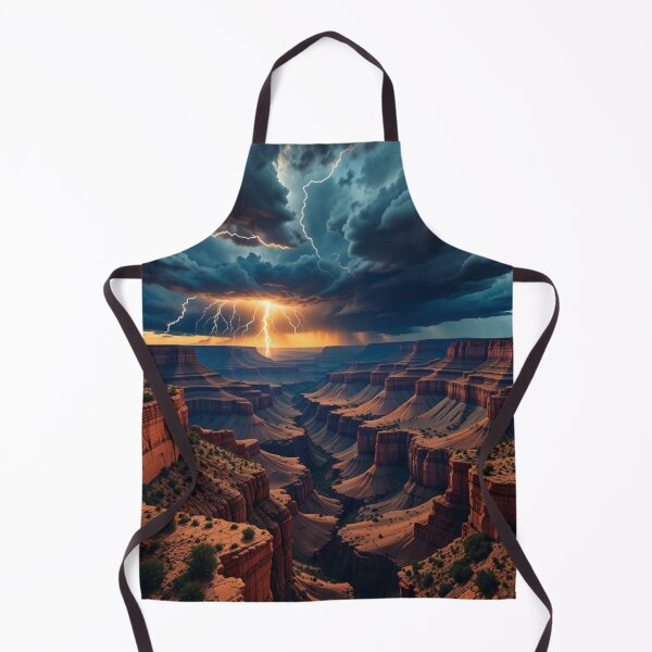 Item preview,  dramatic storm brews over a vast canyon designed and sold by InezPhotography.