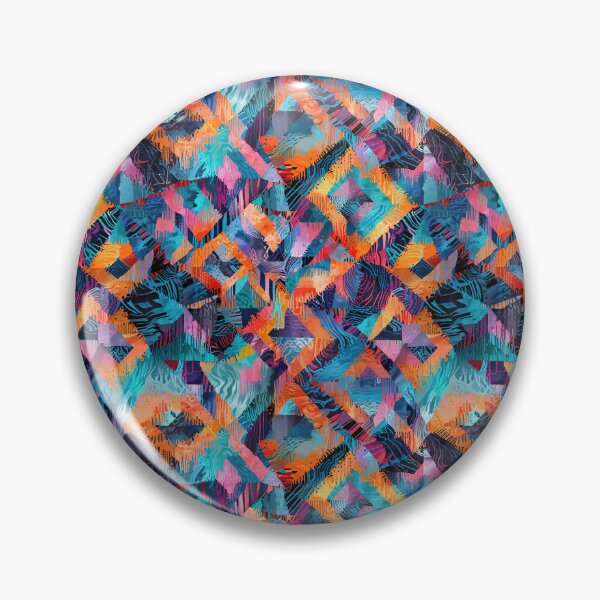 Artikelvorschau, Abstraktes geometrisches Muster mit dynamischen Formen und farbenfrohen Kontrasten entworfen und verkauft von CoolPixels.